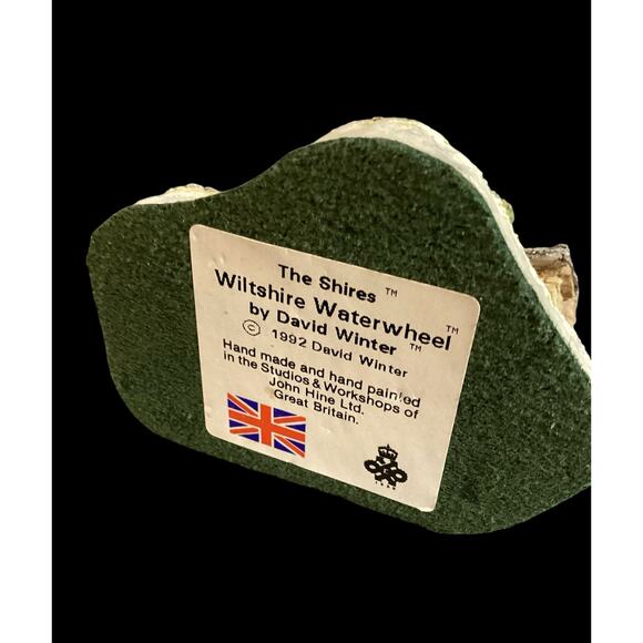 Vintage Village House, 1992 David Winters Cottages Wiltshire Waterwheel, Signed - Picture 7 of 7